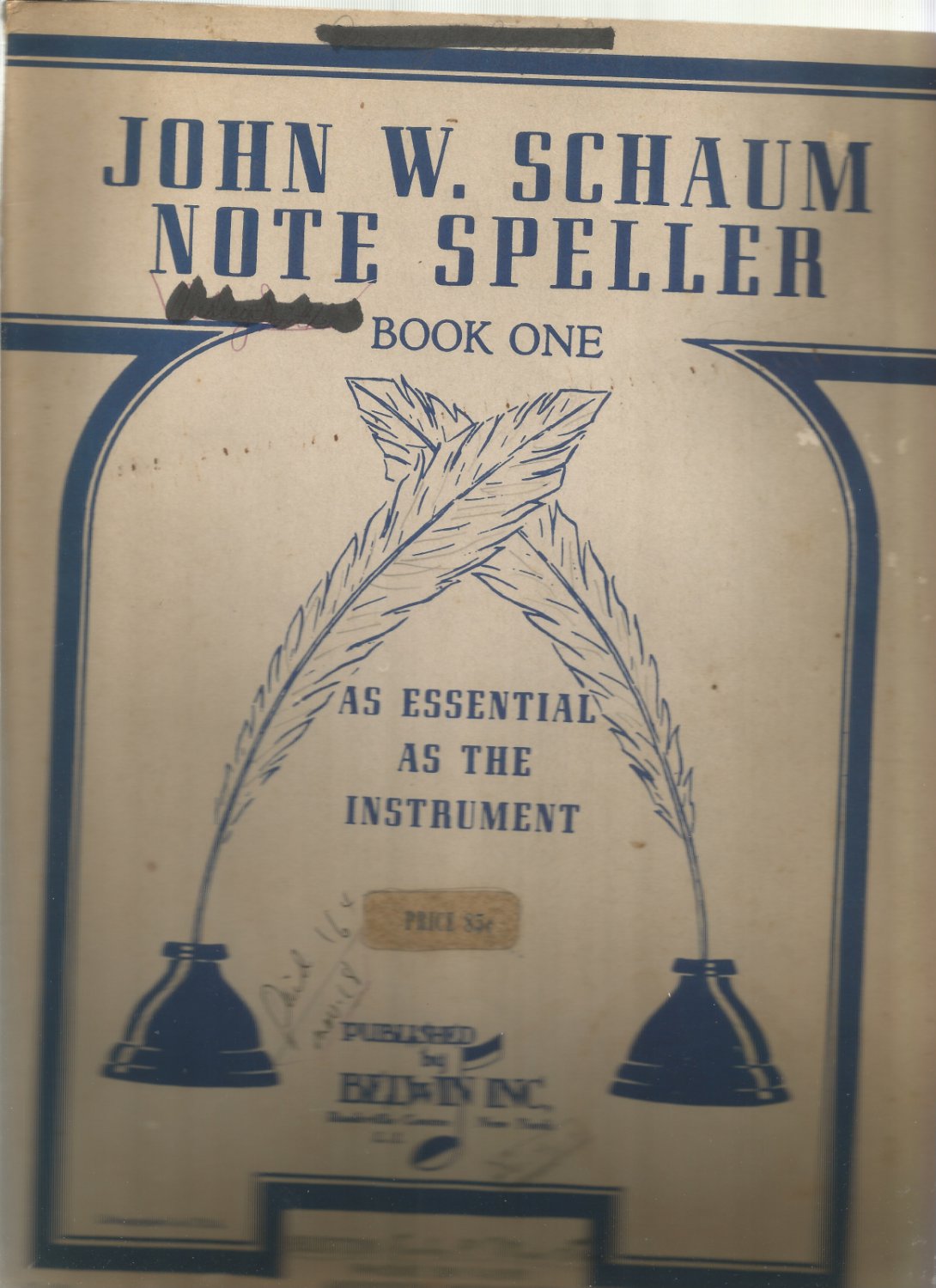 John W. Schaum Note Speller- Book One