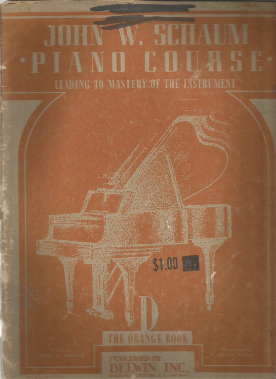 John W. Schaum Piano Course D The Orange Book