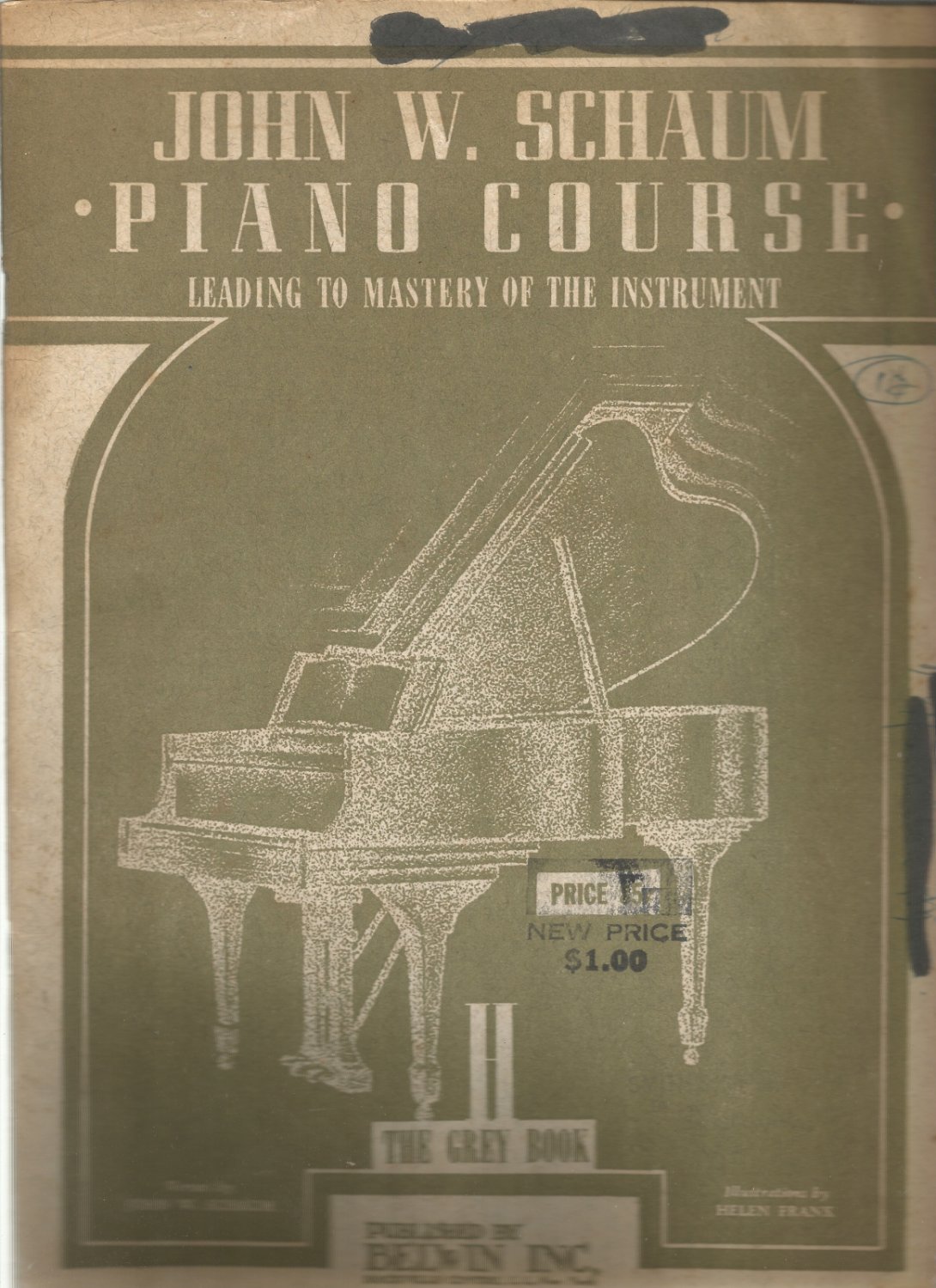 John W. Schaum Piano Course H The Grey Book