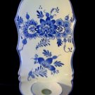 Blue Onion Wall Pocket Candle Holder Vase