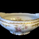 Haviland GDA Limoges Roses & Gold Gravy Boat Bowl