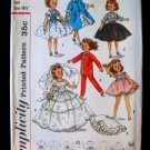 Vtg Doll Clothing Pattern Little Miss Revlon Ginger