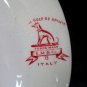 Antique Burslem Red Transferware Plate Edge Malkin