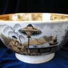 Vtg Petrus Regout Pajong Lustre Transferware Bowl Large