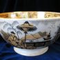 Vtg Petrus Regout Pajong Lustre Transferware Bowl Large