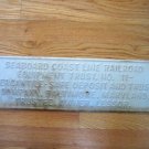 Big Vtg Seaboard Coast Line RR Railroad Sign Baltimore