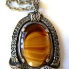 Vintage Scottish Agate Celtic Pendant by Miracle 2"
