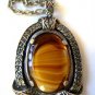 Vintage Scottish Agate Celtic Pendant by Miracle 2"