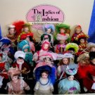 25 Danbury Mint Fashion Ladies Doll Xmas Ornaments Set