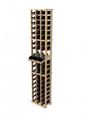 Pine 3 Column Individual Wine Rack with Display Row