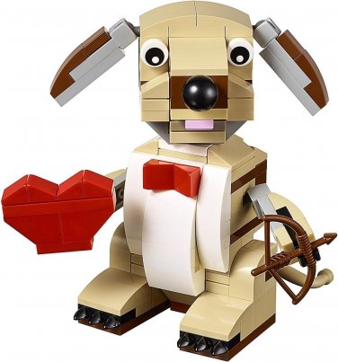 LEGO 40201 Valentine's Cupid Dog + Instructions Holiday Event 100% Complete MINT