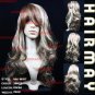 New Ladyâs Fashion Dark Brown Long Wavy Curly Full Wigs