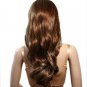 New Ladyâs Fashion Dark Brown Long Wavy Curly Full Wigs