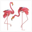 Flamingo Gazing-Ball Garden Stakes