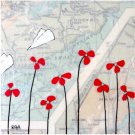 "Dumplim" map painting by Rachel Austin