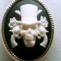 new black white skull GUNS & ROSES western bolo tie