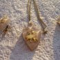 square dancers clip earrings and necklace MUSICAL NOTE free usa shipping