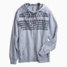 men's Warrior Fade Out Zip-Front Hoodie L blue xlarge