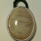 oval white and tan stone bolo tie western dance free usa shipping