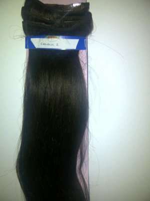 20" clip in Indian Remy extensions