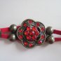 NEW Asian Flower Red Bracelet