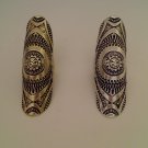 Aztec long knuckle armor ring in silver or gold and in size 8 or 9