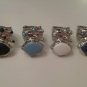 BABY BLUE ARTY CHUNKY SPIKEY MOON KNUCKLE RING IN SILVER SIZES 7*8*9*10
