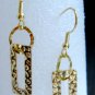 Fashion earrings: hammered gold earrings {537E}