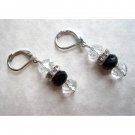 black crystal dropfashion earrings