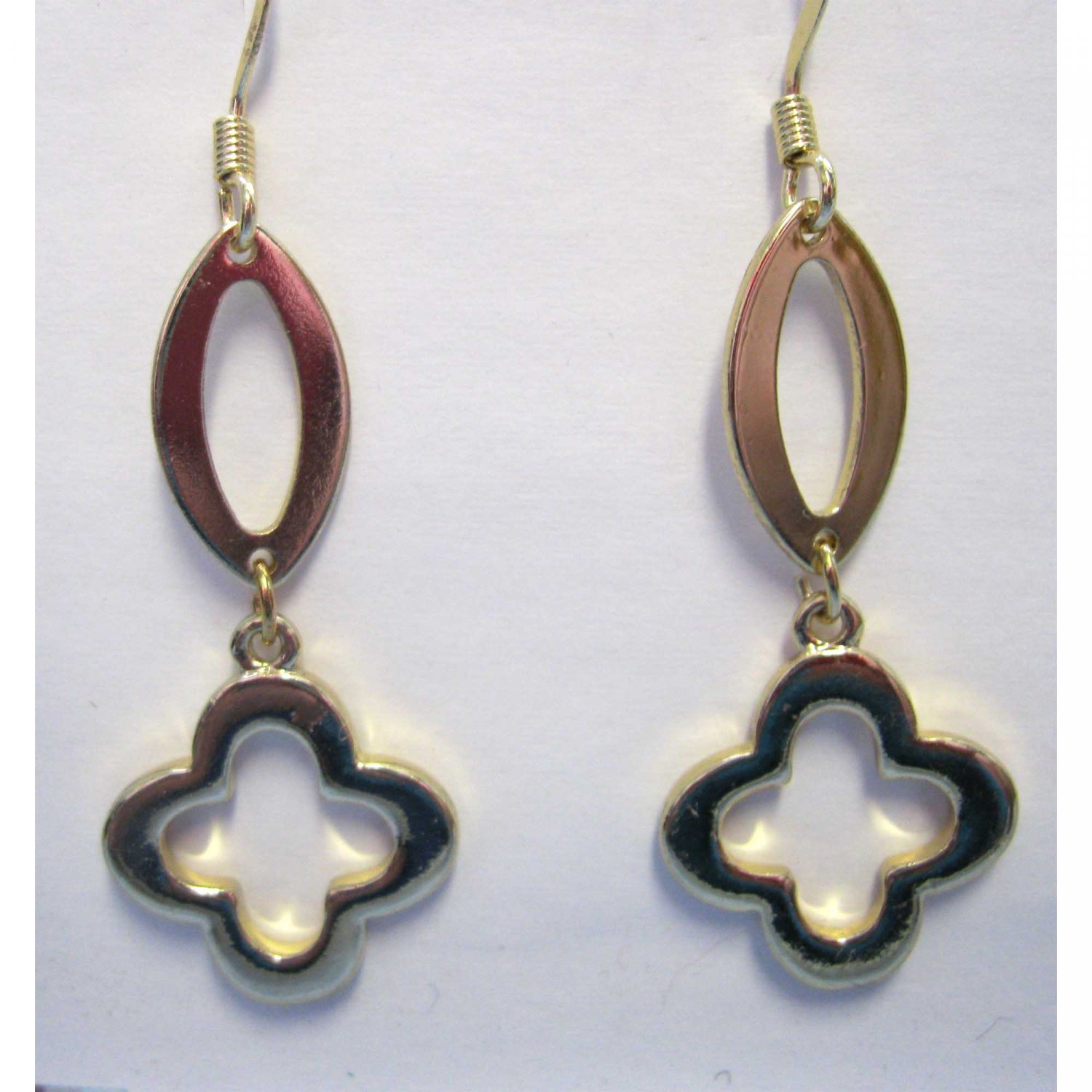 Fashion lucky clover drop earrings {1925E}
