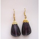Purple fashion drop earrings with French earwires NEW Lucine Designs