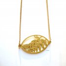 Gold leaf necklace fashion jewelry