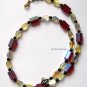 Red yellow onyx necklace fashion jewelry