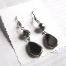 Black silver dangle earrings fashion jewelry limited edition