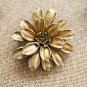 Har brooch Vintage large gold flower, collectible brooch