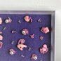 Handmade beaded wall art in pinks and purples, by Lucine, one of a kind gifts