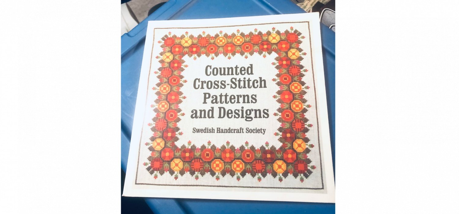 Counted cross stitch book: patterns and designs by Swedish handcraft society