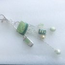 Keychain with cellphone, handbag charms, home or car gift,