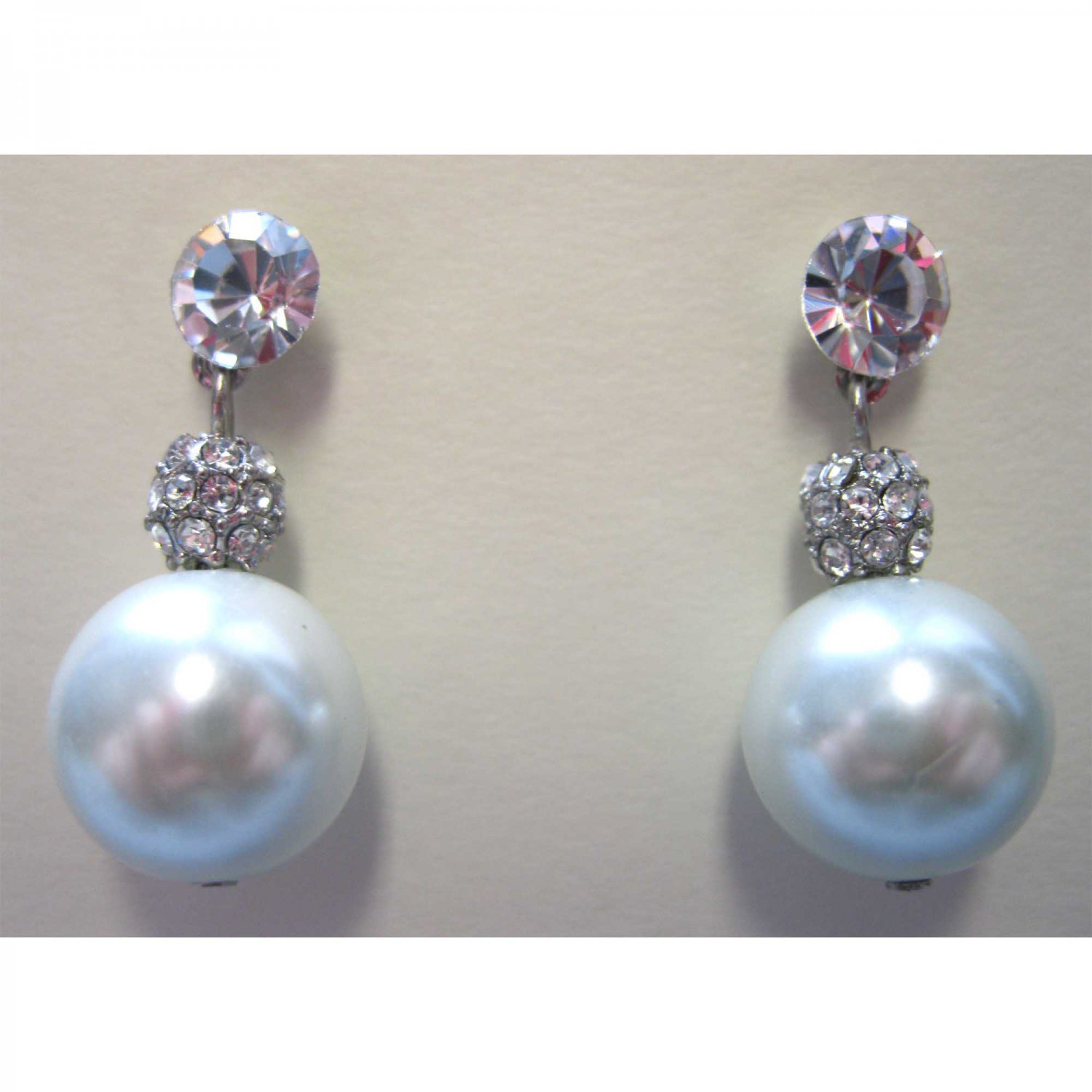Pearl drop earrings, bridal earrings, wedding boutique earrings ( 1892E )