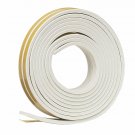 FrostKing V23WA Ribbed Rubber Self-Stick Weatherseal Tape 3/8" W 1/8" T 17 ft L
