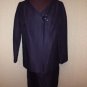 Gorgeous Vintage Dominique Satin Suit Size 14