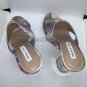 Chelsea & Violet Galaxy Strappy Lucite Heel 8.5