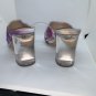 Chelsea & Violet Galaxy Strappy Lucite Heel 8.5