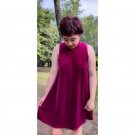 Magenta Velvet Dress