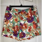 Gibson Latimer Bright colorful floral print short SIZE 12