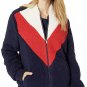 UGG Annalise Teddy Sherpa Soft Jacket Red Navy Cozy MSRP $150 NEW Small