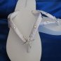 Bridal Flip Flops White Wedge Beach Wedding Flip Flops Sandals Starfish Flip Flops