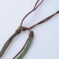 Fashion Vintage Adjustable Tri-Rope Necklace with Flame Sun Pattern Pendant
