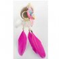 Pretty Cute Bird Long Feather Tassels Ear Studs Earrings-Random Color