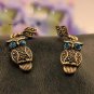 Vintage Cute Owl Shaped Ear Studs Earrings